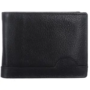 BLU WHALE Stylish Genuine Leather Black Men's Wallet