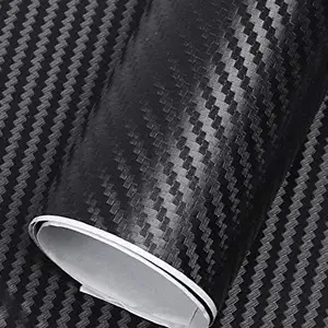JUST RIDER 3D Carbon Fiber Vinyl Film Car Sticker Waterproof Car Styling Wrap Auto Vehicle Detailing Accessories Motorcycle, 12x24 Inch Roll