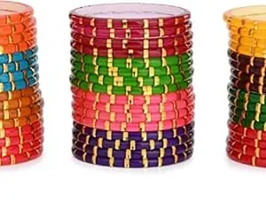 Exclusive Wedding Collection Bangle/Kada Set Designer, Sheep, Multicolor, Pack Of 48_K94 (SheepBangSet-D1.c_bang)