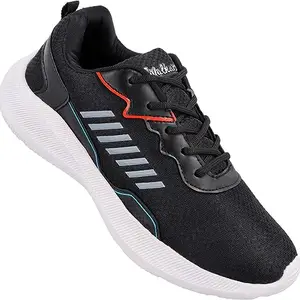 WALKAROO Gents Black Sports Shoe (WS3051) 7 UK