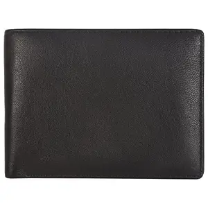 Leatherman Fashion LMN Genuine Leather Black Men Wallet LV5913 (4 cc Card Slots)