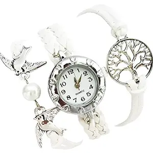 Mehrunnisa Multiband “Peace Doves” & “Tree of Life” Bracelet Quartz Watch for Girls (JWL1805)