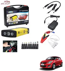 AUTOADDICT Auto Addict Car Jump Starter Kit Portable Multi-Function 50800MAH Car Jumper Booster,Mobile Phone,Laptop Charger with Hammer and seat Belt Cutter for Maruti Suzuki Swift New (2011-2017)