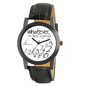 Jack Klein Black N White Graphic Wrist Watch
