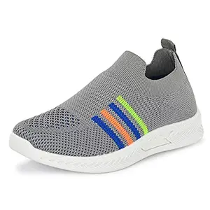Klepe Kids Grey Running Shoes 36ST-K-7026, 4 UK