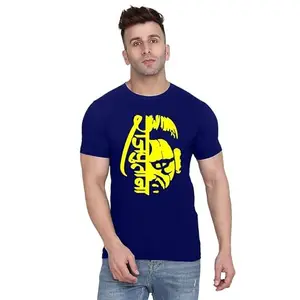ALLEN BLACK Men's Round Neck T-Shirt Comfortable & Stylish Men's T-Shirt Idea for Gym, Sports, Casual Outings, or Lounge Wear - Small$2567 Navy Blue