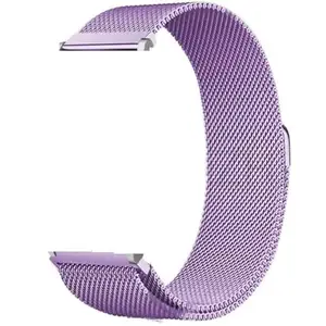Colorcase Smart Watch Strap Compatible with Foxin Foxfit Pulse Smart Watch - Mangetic Mesh Chain Strap -Light Purple