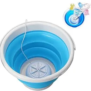 Portable Mini Washing Machine, Turbo Automatic Electric Roller Quick Clean Washing Tool