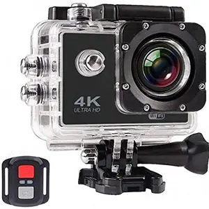 OKAGNLY 2 IN1 Camera - Normal+Sports Use Wi-Fi Waterproof Sports 4K Camera - Ultra HD 1080P, 16MP, 2 Inch LCD is Play with Remote