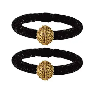 MAYA FASHION Black Plain Brass Bangle With Very Extra Large Size Elegant Extra Large Size Bangle | Perfect Fit for Plus Size banglesTrendy and Comfortable Fit for woman and girls | (Sku-ban2183)