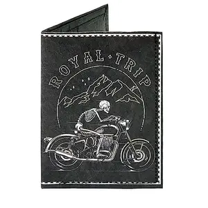 Supervek Royal Trip Enfield Biker Paper Slim Wallet for Men | Mini Small Minimalist Thin Wallets for Men | Bike Motorcycle Accessories Front Pocket Card Holder Purse - RFID Blocking