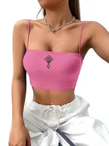Tabadtod Women's Camisole Cami Bralet Tube Top | Crop Top