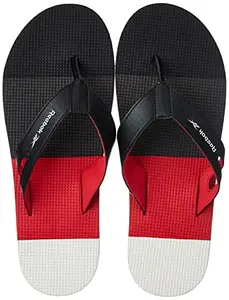 REEBOK Men SYNTHETIC JK FLIP PRO SWIM SLIDES BLACK-ASH GREY-VECTOR RED-WHITE UK 6
