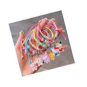 ARYANSH SHOPPE Colorful Thread Bracelet Elastic Cartoon Charm Bracelet Friendship Band For Girlfriends And Friends (RANDOM CARTOON) (1)