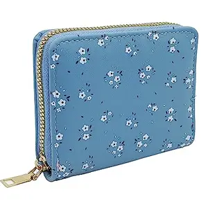 Valerie Blue Leather Women's Pouch Wallet (232)