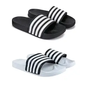 WINGSCRAFT-Lightweight Classic Clogs | Sandals |Slider Adjustable Back Strap for Men-Combo(2)-3024-3026-7 White