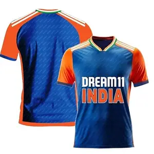 Sports IND T20 Cricket Team Jersey Rohit Sharma 45 2024 for Boys and Men(X-Large 42,odiPL)