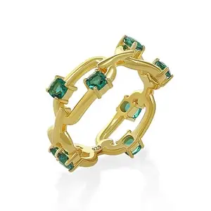 NISHANI Studio Silver 925 KiraKira Ring | Hypoallergenic & Durable | stackable rings | best gift for wife | valentines gift for her