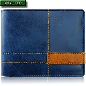 Designer Bugs Mens Stylish Blue Classy Wallet