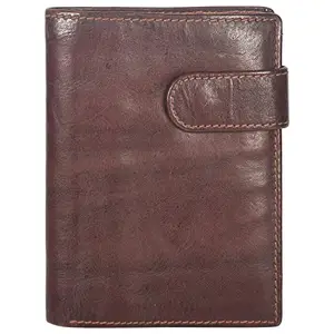 Leatherman Fashion LMN Genuine Leather Men Brown Wallet 503_72(6 cc Card Slots)