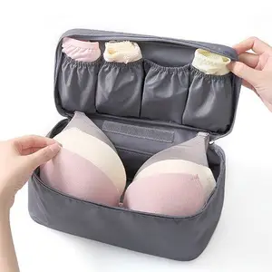 SEVIA Travel Women's Storage Bag for Underwear Clothes Lingerie Bra Cosmetic Pouch Suitcase Case Underwear Tote Bra Case Bra Organizer (Multi Color) Multicolour