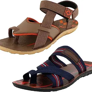 GeNIAL Men Multicolor Sandals | Size - 7 | N ARMY-4 MUS/FLTR-2 TR-7