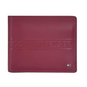 Tommy Hilfiger Benzonia Men Global Coin Wallet - Wine, No. of Card Slot - 4
