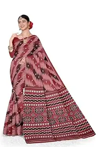TAMAIRA FASHION Women's Printed Pure Cotton Mulmul Saree Without Blouse Piece(11538_Parent)