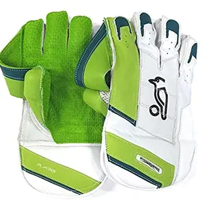 Kookaburra Adult W.K. Gloves KB Kahuna Players Mens, White/Green
