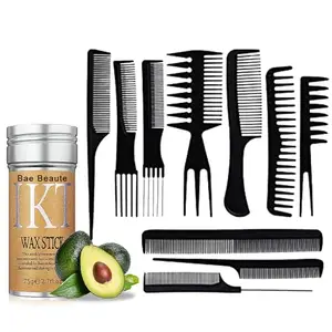 BAE BEAUTE - YOUR BETTER HALF Bae Beaute IKT Hair Wax Stick & 10 Combs Combo set | Hair styling, salon combs, Fly away hair, hair wax | Safe For all, Easy to use | Non greasy aleek hair