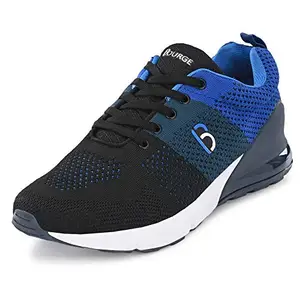 Bourge Mens Loire-z11 Black, Yale Blue and Turkish Blue Running Shoes - 9 UK (Loire-176-08)