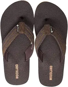 Woodland mens FF 3874021 Dbrown Flip-Flop - 6 UK (40 EU)(FF 3874021)