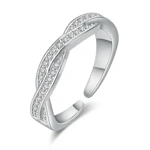 MYKI Angelic silkiness Cross Design Ring For Women & Girls