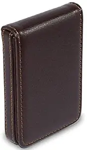 Classic World Men & Women Maroon Artificial Leather Card Holder (15 Card Slots)