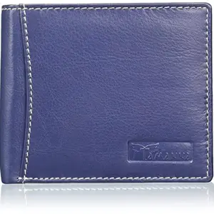 Justrack Blue Leather Men's Wallet (LWM00176-JT_1)