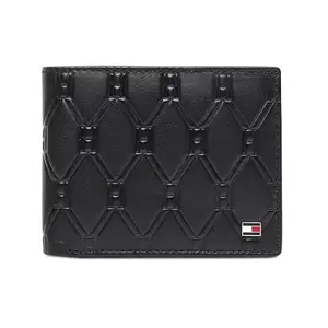 Tommy Hilfiger Men Leather Global Coin Wallet - Black, (Solin) No. of Card Slot : 4