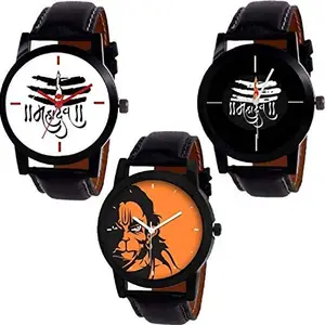 Watch City Jay Enterprise Pack of 3 Multicolour Analog Analog Watch for Men and Boys