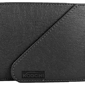 KOOCHI Men's Leather Wallet/Purse (Tan-Black)