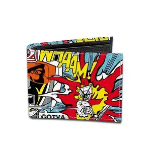 FASHION DUET Fashionduet Canvas Wallet for Men,Boys.6 Card Holder Wallet Black,Genuine Leather Stylish bi-fold Canvas Printed Designer Multicolor Genuine Leather Wallet and Purse Card Holder