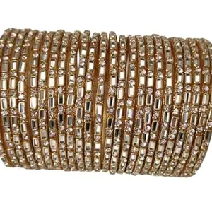 Traditional Bangles Kada for Women & Girls on Traditional & Festive Occasion Gold Color (2.8, 24)