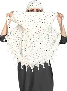 women's Pure Cotton Long Scarf cum Mask usable for Driver Anti Pollution Full Face Cover With UV Sun Rays Protection