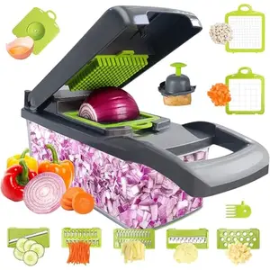 Vegetable Chopper,Pro Onion Chopper, Multifunctional 13 in 1 Food Chopper
