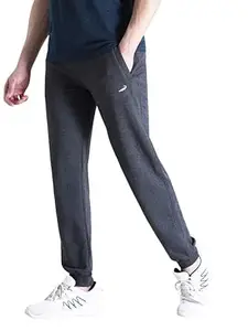 CROCODILE Men Solid Ankle Length Joggers | French Terry Cotton | Drawstring Waist | 3 Pockets