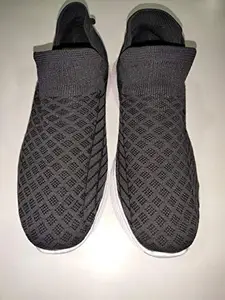 Mahadev Footwear- Grey Solid Sports Shoes