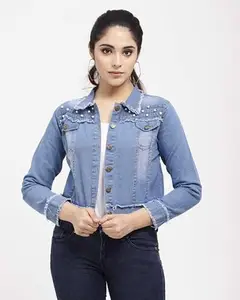 KASHIAN Stylish Denim Jacket for Women & Girls - Perfect for All Seasons