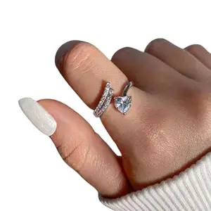 Zarkan 925 Hallmark Certified and Authentic Silver Sterling Heart Ring | Gifts for Loved ones, Gifts for Women and Girls | With Certificate of Authenticity