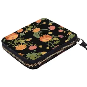 Kalankit Zip Around Wallet for Women | Solid Two Fold Wallet |Autumn Hues (Beige)