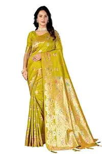 STITCHARC Jacquard Soft Silk Saree Pure Silk with Unstitched Blouse Piece