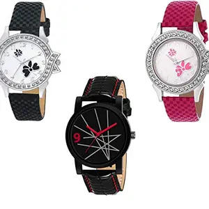 RPS FASHION WITH DEVICE OF R Analog Combo Pack of 3 Multicolour Wrist Watch for Couple