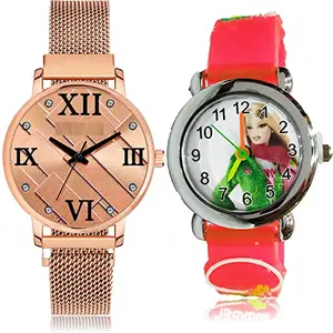NEUTRON Diwali Analog Rose Gold and White Color Dial Women Watch - GM240-GC79 (Pack of 2)